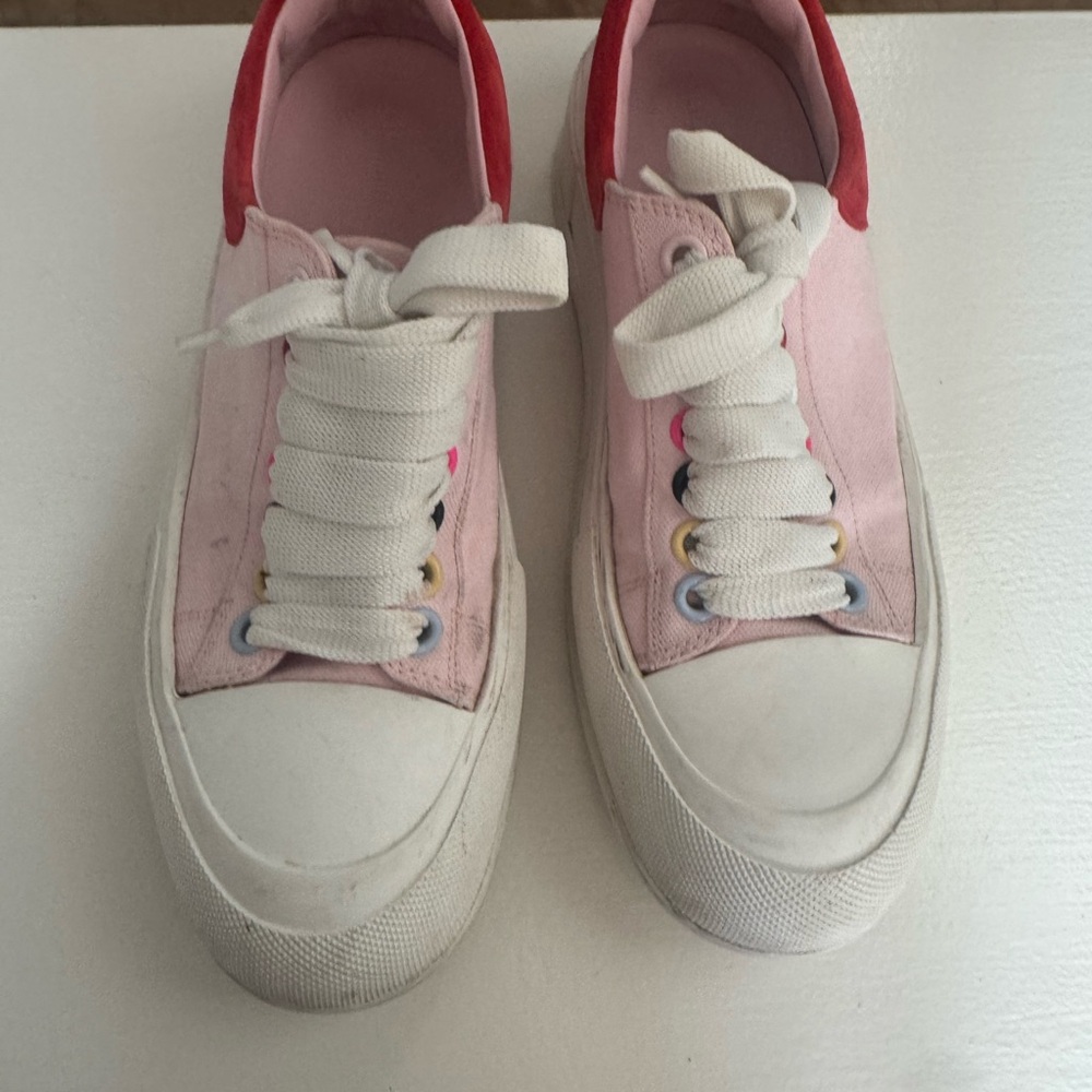 Alexander McQueen Pink and Red Women's Sneakers